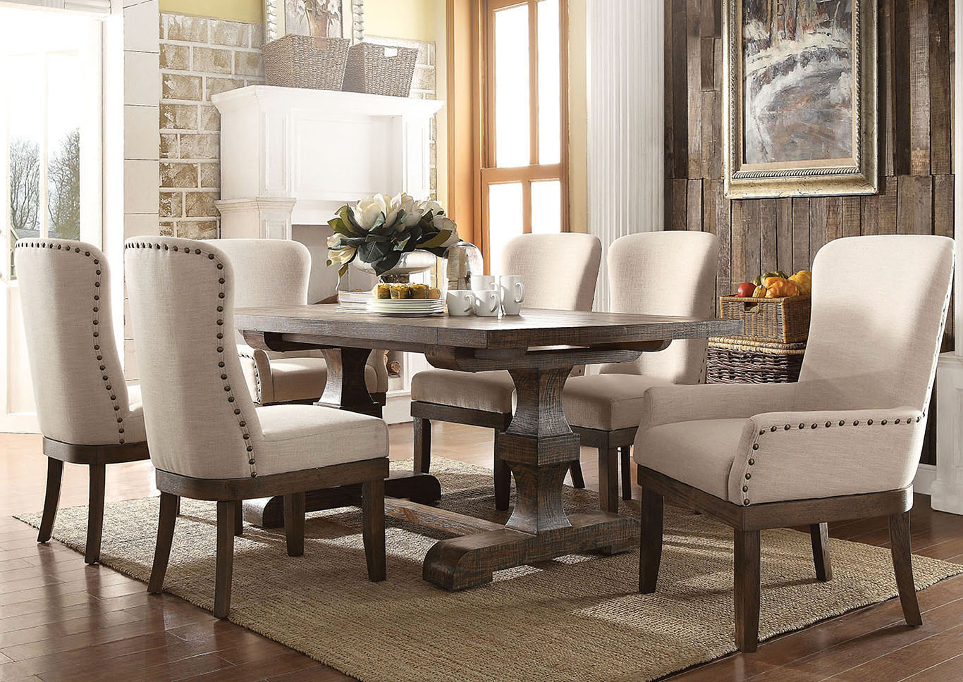 4 chair discount extendable dining table